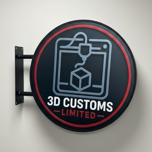 Round custom business sign for - custom,