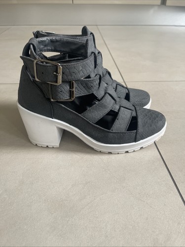 Top shop black sandals - black,