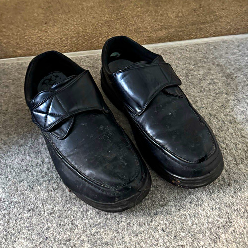 Men black leather - black,